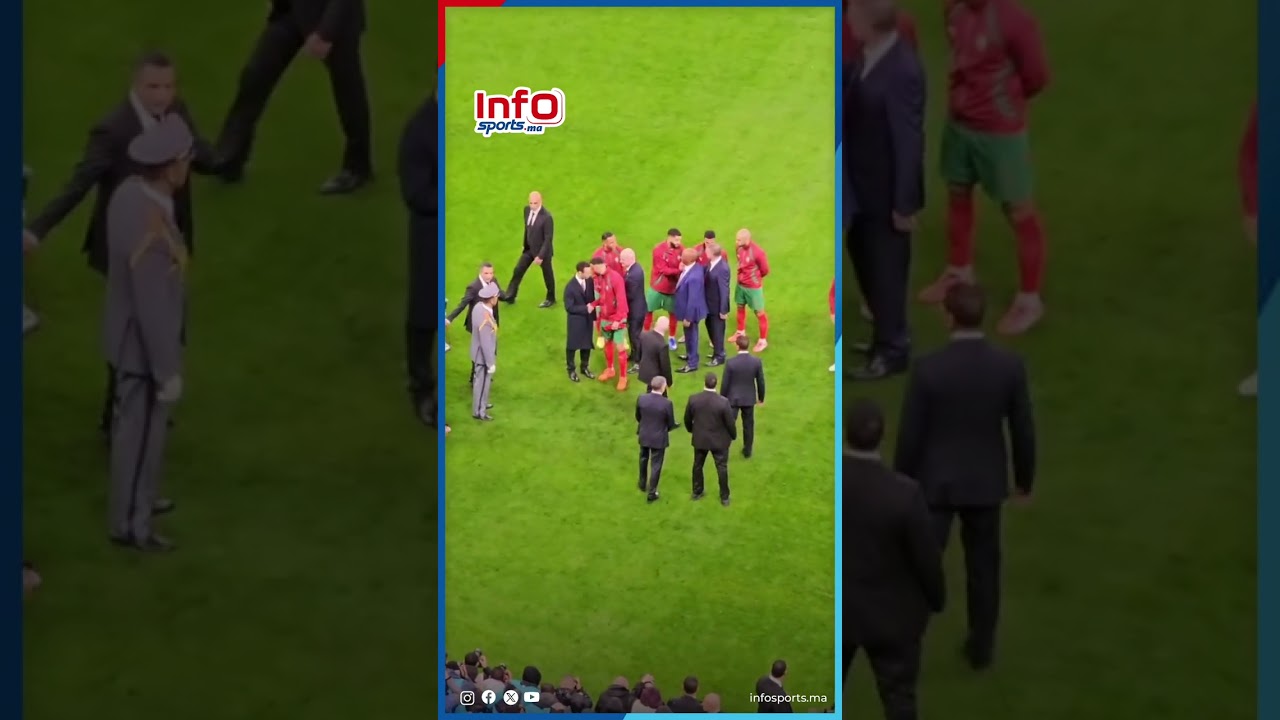 قمة الروعة.. تحية وحديث متبادل بين ولي العهد الأمير مولاي الحسن ولاعبي المنتخب الوطني
