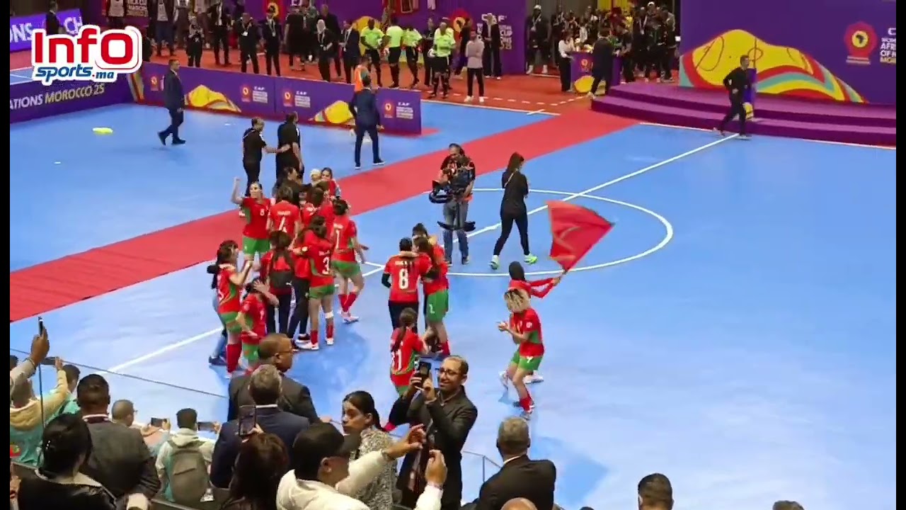 للتاريخ.. فرحة هستيرية للمنتخب الوطني النسوي بعد الفوز بلقب الكان للفوتسال