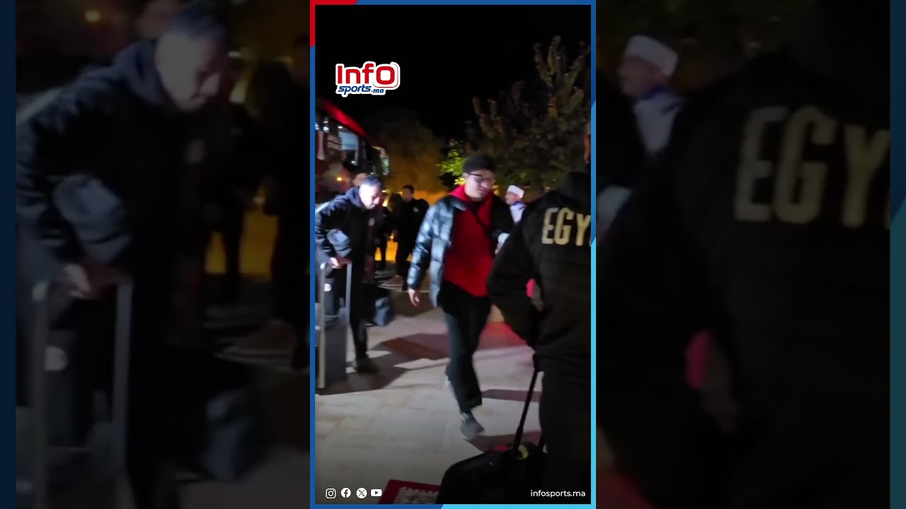 وصول بعثة المنتخب المصري إلى مقر إقامتها بمدينة أكادير