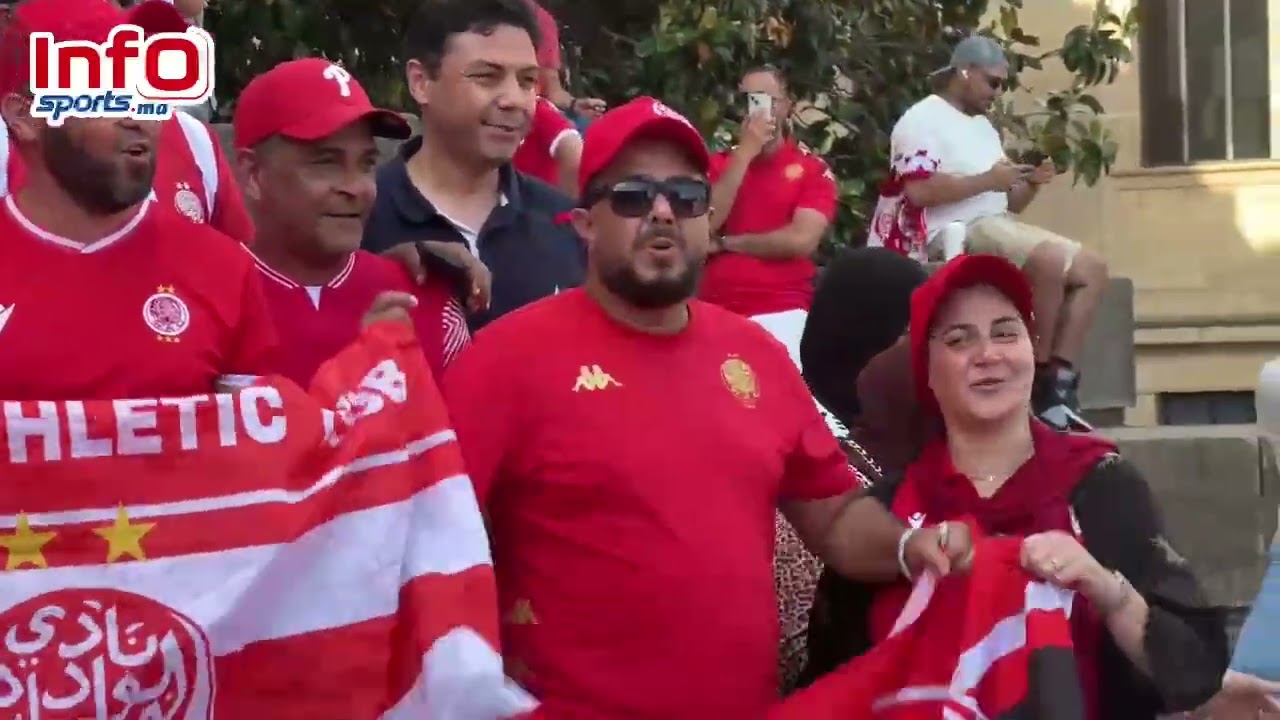فيديو..احتفالية جميلة لجماهير الوداد قبل مواجهة اليوفي.