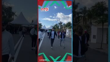 توافد الجماهير الكونغولية و الجزائرية على ملعب مولاي الحسن