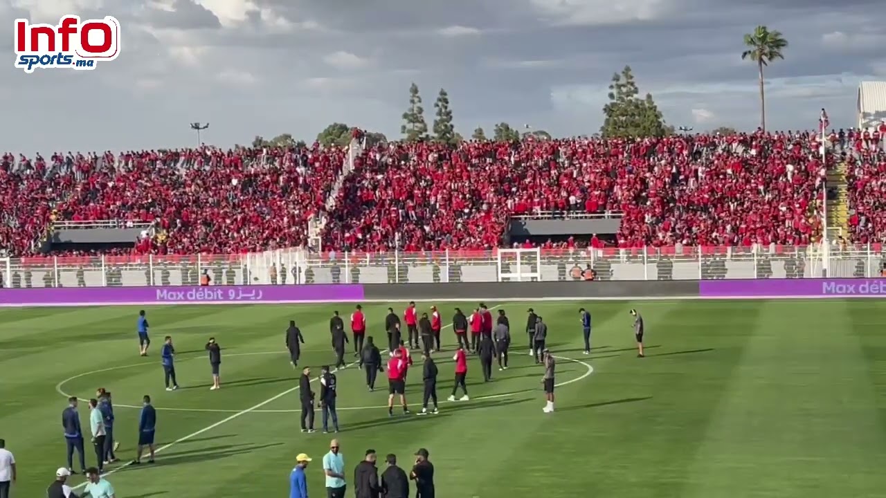 الاجواء التي تسبق مقابلة الوداد الرياضي وشباب السوالم